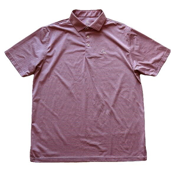 Rhoback Mens Polo Shirt XL Striped Performance Stretch Lightweight Golf Polo - Picture 11 of 11